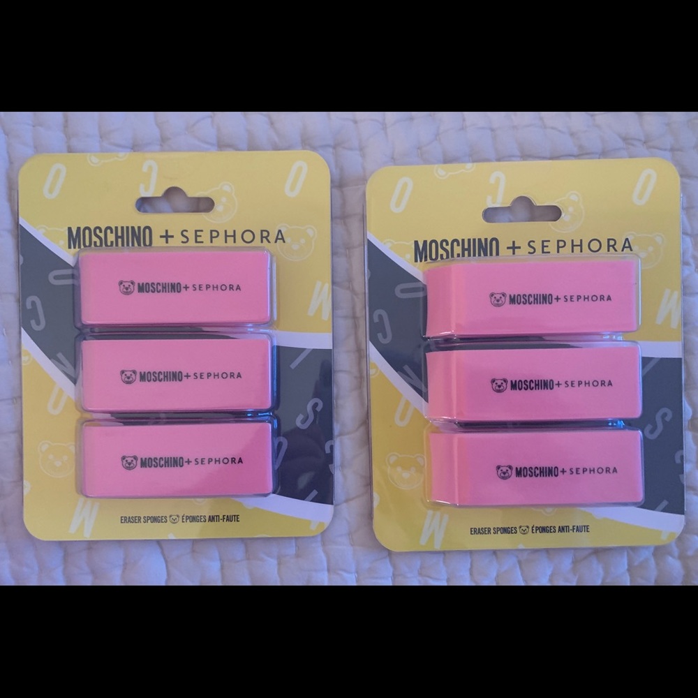 2x Sephora & Moschino Makeup Eraser Sponges